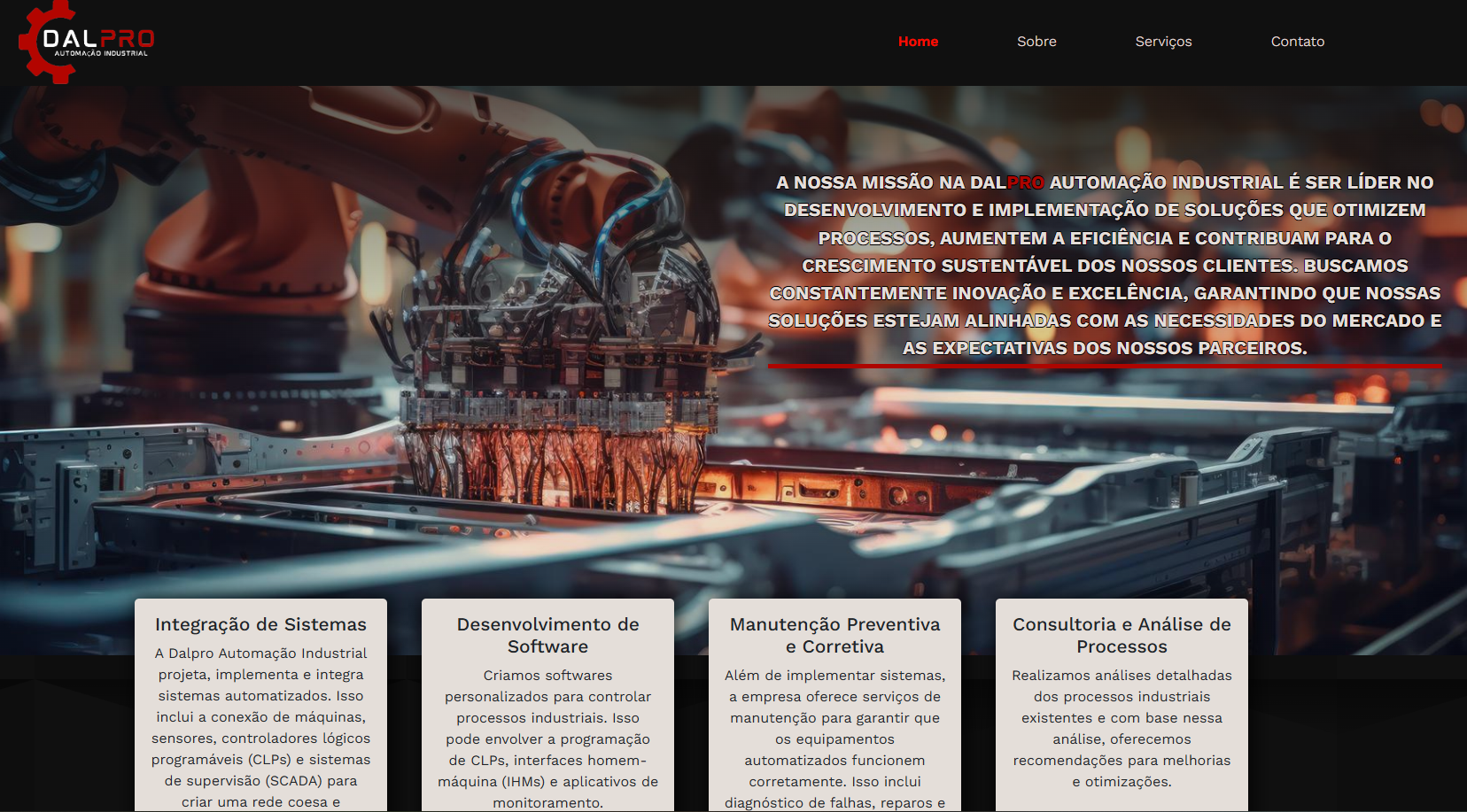 Imagem site Dalpro Automação